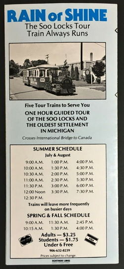 Soo Train Tours - Postcard Info And Momentos (newer photo)